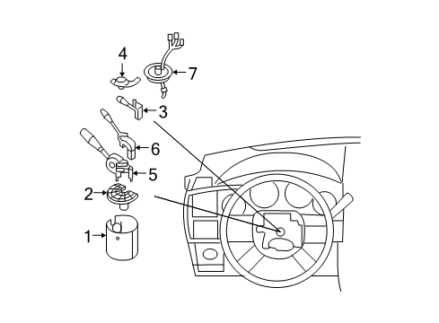 2008 Dodge Magnum On/Off Switch Diagram for 68040070AA