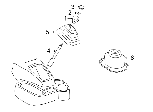 2002 Dodge Ram 1500 Knob Insert Diagram for 4446921