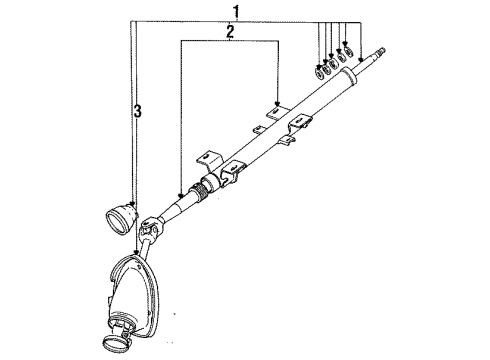 1989 Dodge Colt Shroud, Switches & Levers Diagram 3 - Thumbnail