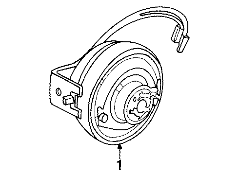1997 Dodge Ram 3500 Horn Diagram for 56043041AC