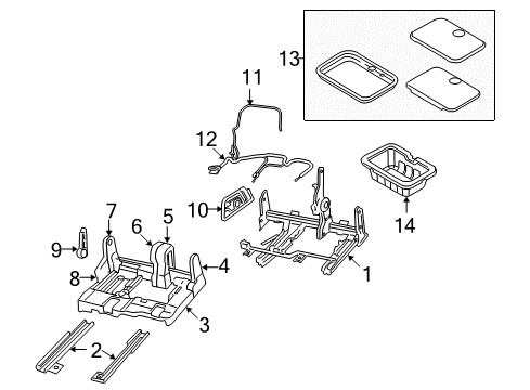 2017 Dodge Journey Shield, Beige, Outer Passenger Side Diagram for 1LL32HL1AB