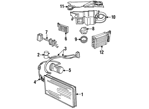 1988 Dodge Shadow Control Valve Diagram for 3849199
