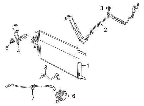 2023 Ram 1500 Outlet Hose Diagram for 68268580AB