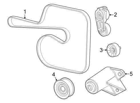 2023 Jeep Grand Cherokee Serpentine Belt Diagram for 68448596AA