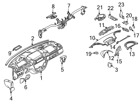 2005 Dodge Sprinter 2500 Seal Diagram for 5124783AA