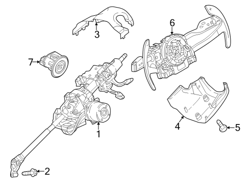 2023 Dodge Hornet Multifunction Switch Diagram for 7QH33LXHAA