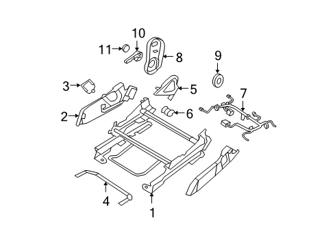 2007 Dodge Caliber Lower Shield, Gray, Passenger Side Diagram for 1DQ321DAAA