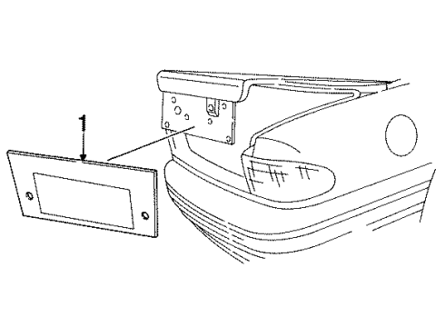 1997 Chrysler LHS License Lamps Diagram
