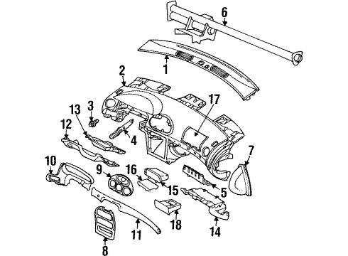 2001 Chrysler LHS Closure Panel, Sandstone/Taupe Diagram for LK22XT5AC