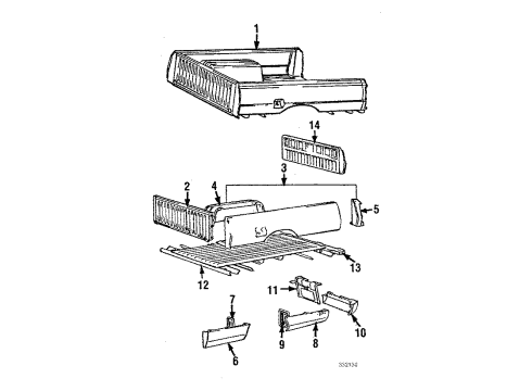 1986 Dodge Power Ram 50 Cable Diagram for MB437912