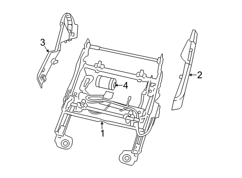 2012 Chrysler 200 Side Shield, Beige, Front Outer Driver Side Diagram for 1HL89HL1AC