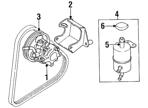 1998 Chrysler Sebring Power Steering Pump Diagram