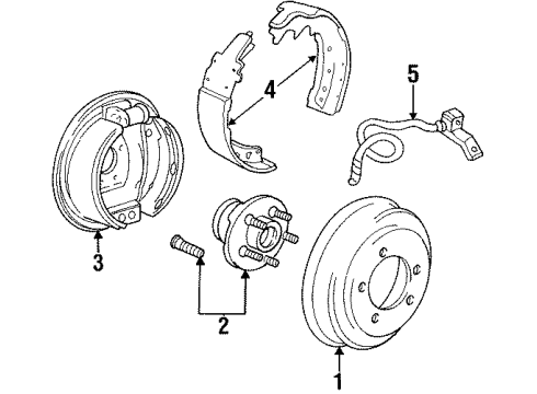 2000 Chrysler Town & Country Drum Diagram for 4877262