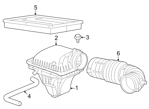 2022 Dodge Challenger Air Hose Diagram for 68530295AA