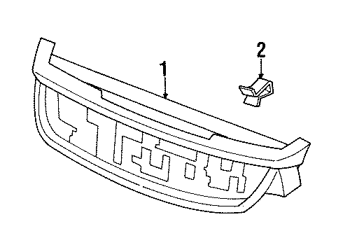 1997 Chrysler Town & Country Ornament Diagram for 4676568