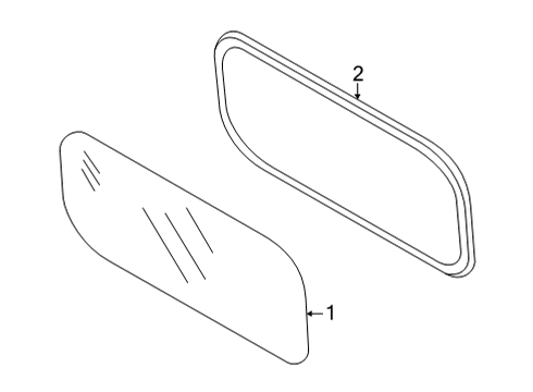 2020 Ram ProMaster City Glass Diagram for 68235522AA