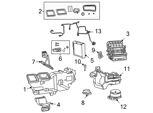 2009 Dodge Ram 1500 Suction Line Diagram for 55056864AE