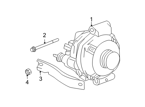 2009 Dodge Charger Alternator Diagram for 4896805AE