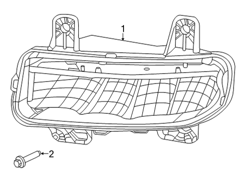 2024 Chrysler Voyager Fog Lamp Diagram for 68477196AB