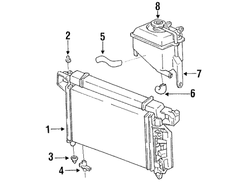 1993 Chrysler Concorde Reservoir Diagram for 4592067AB