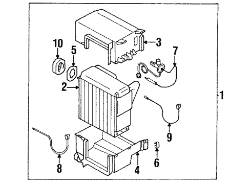 1995 Chrysler Sebring Expansion Valve Diagram for MB946507