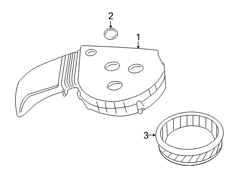 2009 Dodge Durango Air Filter Diagram for 68055879AA