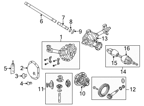 2009 Dodge Dakota Inner Boot Diagram for 5161608AA