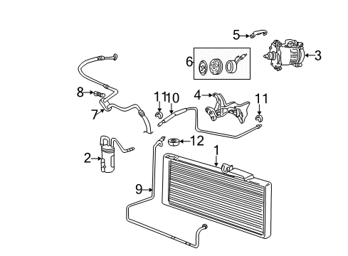 2003 Dodge Ram 2500 Fan Shroud Diagram for 5080647AB