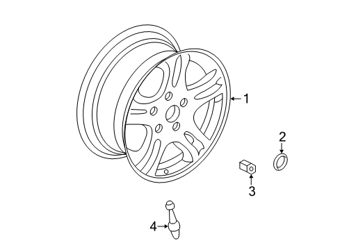 2006 Chrysler Sebring Center Cap Diagram for WG23XZAAA