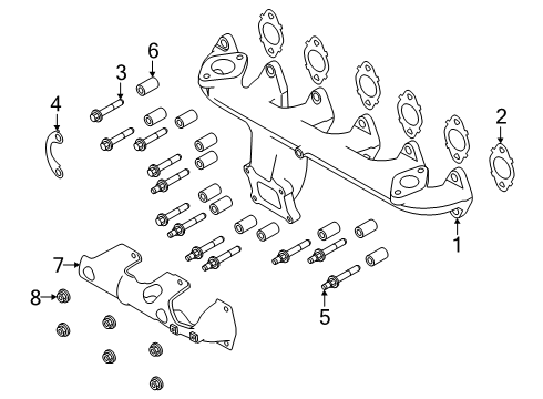 2025 Ram 3500 Bolt Hexagon Flange Head Size .437-20X1.812 Diagram for 5012557AA