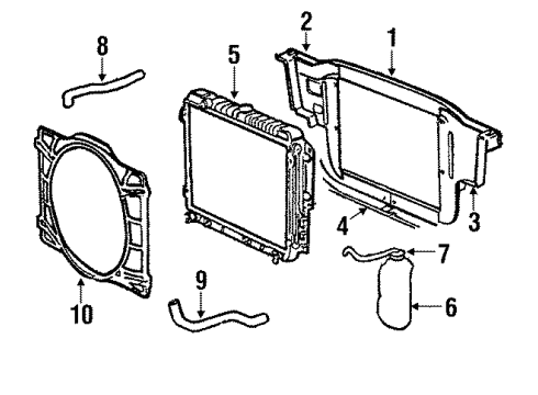 1986 Chrysler Fifth Avenue Lower Hose Diagram for H0060929