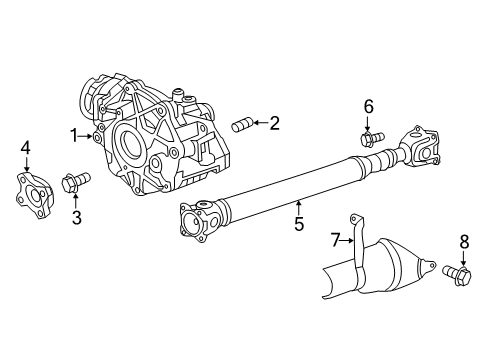 2011 Chrysler 300 Drive Shaft Bolt Diagram for 6508295AA