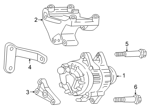 2000 Dodge Dakota Alternator Diagram for 5104764AA