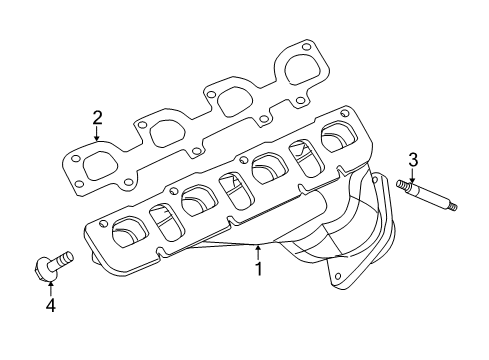 2012 Dodge Challenger Exhaust Manifold Diagram 2 - Thumbnail