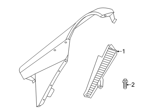 2004 Dodge Viper Exterior Trim - Fender Diagram