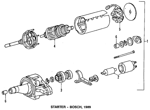 1989 Dodge Spirit Starter Diagram for R4557284