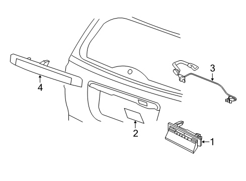 2007 Jeep Compass Lamp Lens Wiring, Rear Diagram for 68001368AA