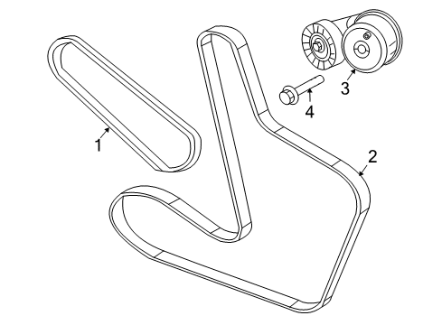 2010 Chrysler Sebring Serpentine Belt Diagram for 4891704AA