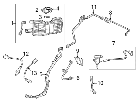 2023 Dodge Challenger Oxygen Sensor, Rear Passenger Side Diagram for 68291046AA