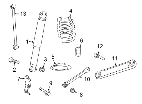 2009 Dodge Durango Rear Suspension Components Diagram 5 - Thumbnail