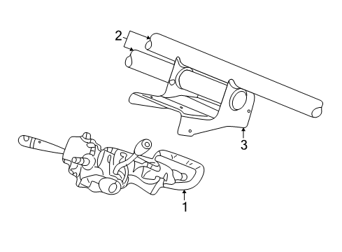 2001 Chrysler Concorde Steering Column Assembly Diagram 2 - Thumbnail