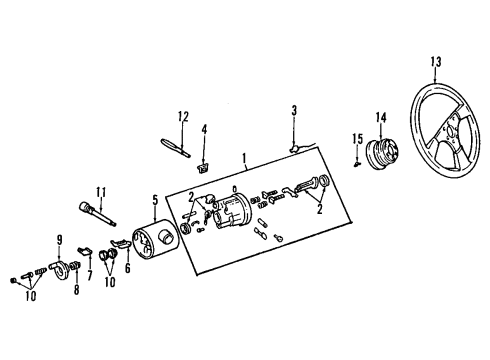 1992 Dodge Viper Dimmer Switch Actuator Diagram for 4019787