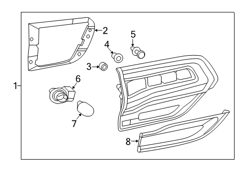 2015 Jeep Grand Cherokee Lamp Backup Diagram for 68316195AF