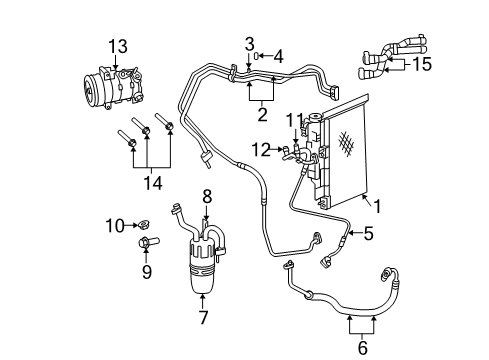 2012 Dodge Avenger Dehydrator Bolt Diagram for 5189379AB