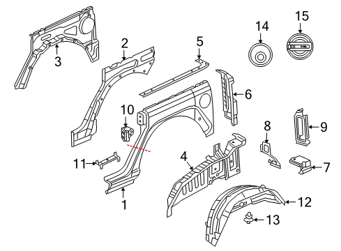 2021 Jeep Wrangler Fuel Cap Diagram for 68293170AJ