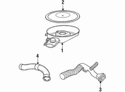 1993 Dodge Dakota Duct Diagram for 53006937