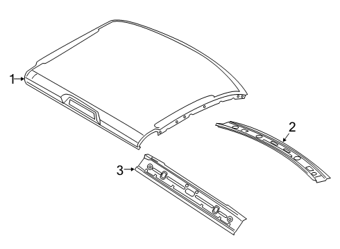 2021 Ram 3500 Roof & Components Diagram 2 - Thumbnail