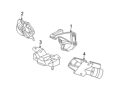 2006 Dodge Ram 2500 Engine & Trans Mounting Diagram 4 - Thumbnail