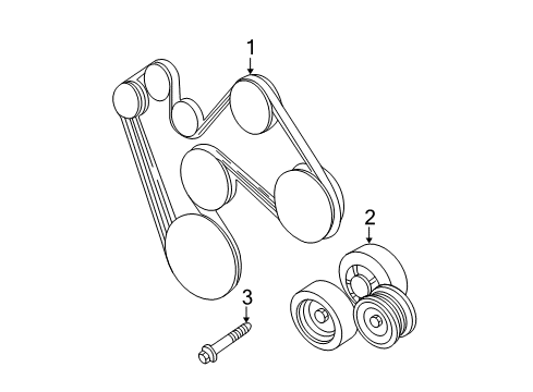 2004 Dodge Durango Serpentine Belt Diagram for 53032817AB