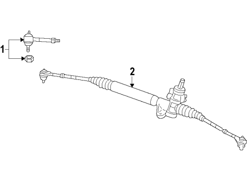 2010 Dodge Journey Steering Gear Diagram for 68145034AC